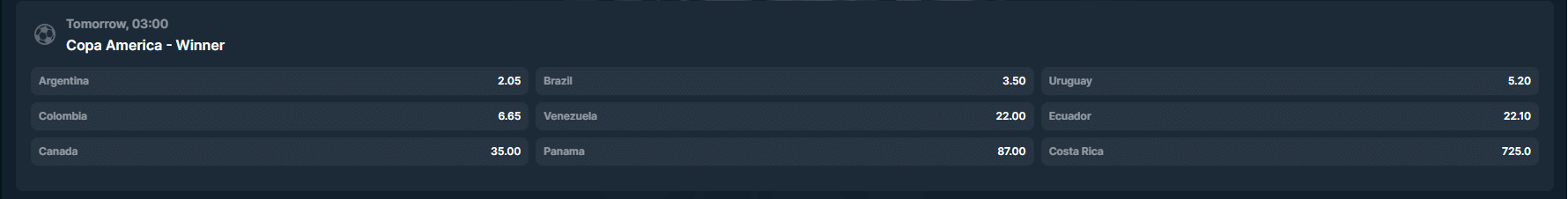 copa america brazília kolumbia fogadási tipp