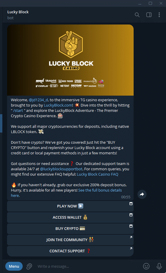 lucky block legjobb telegram kaszinok