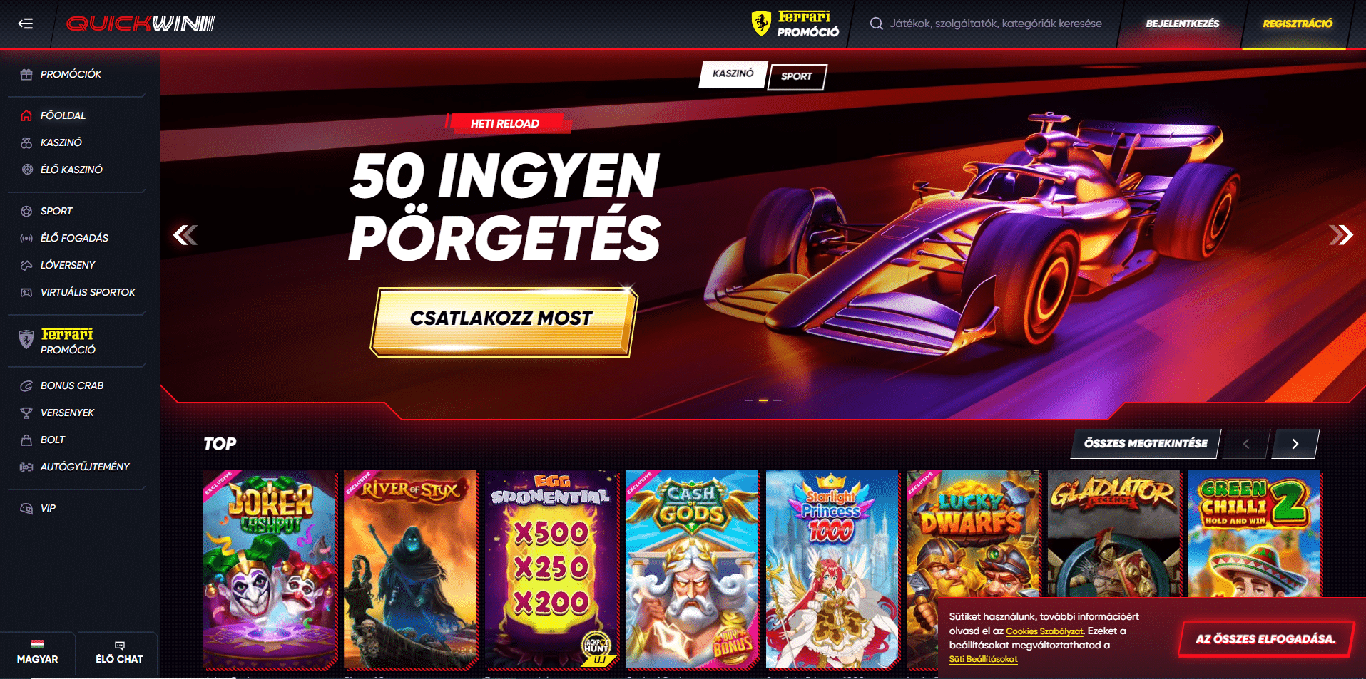 quickwin ingyenes porgetes