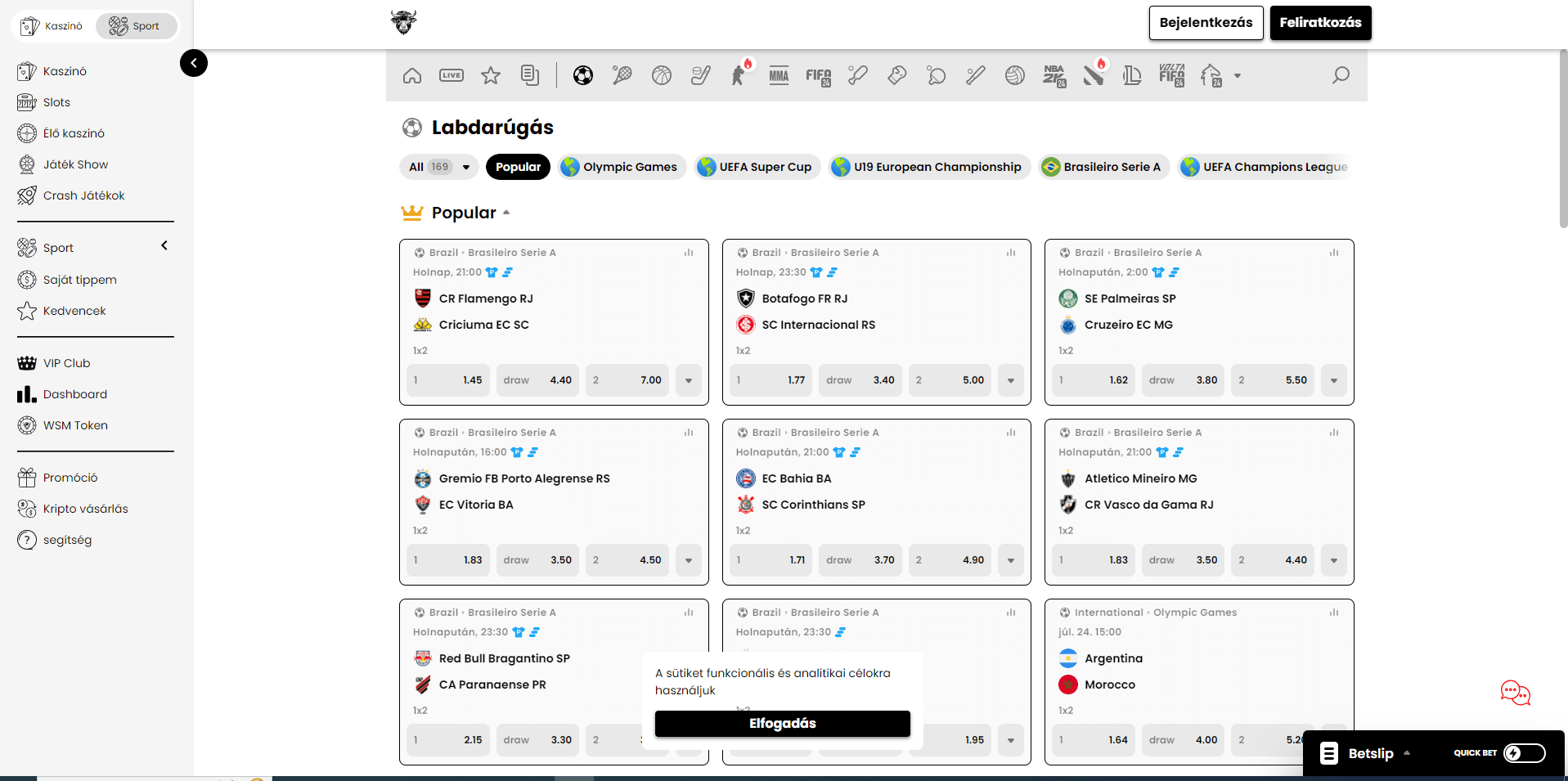 wsm kaszino vélemények sportfogadás