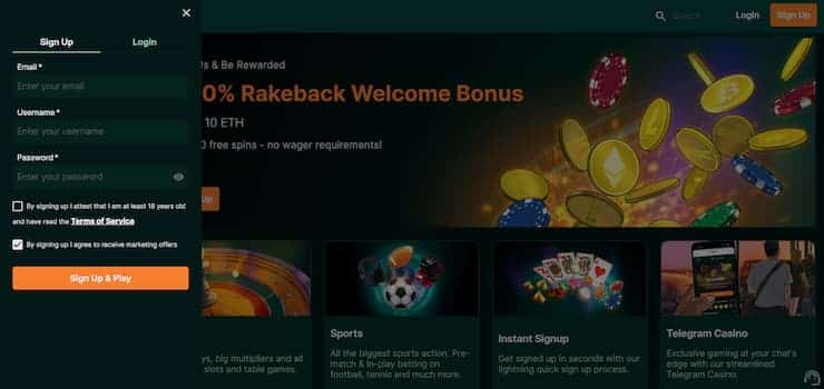 TG Casino Sign Up 2