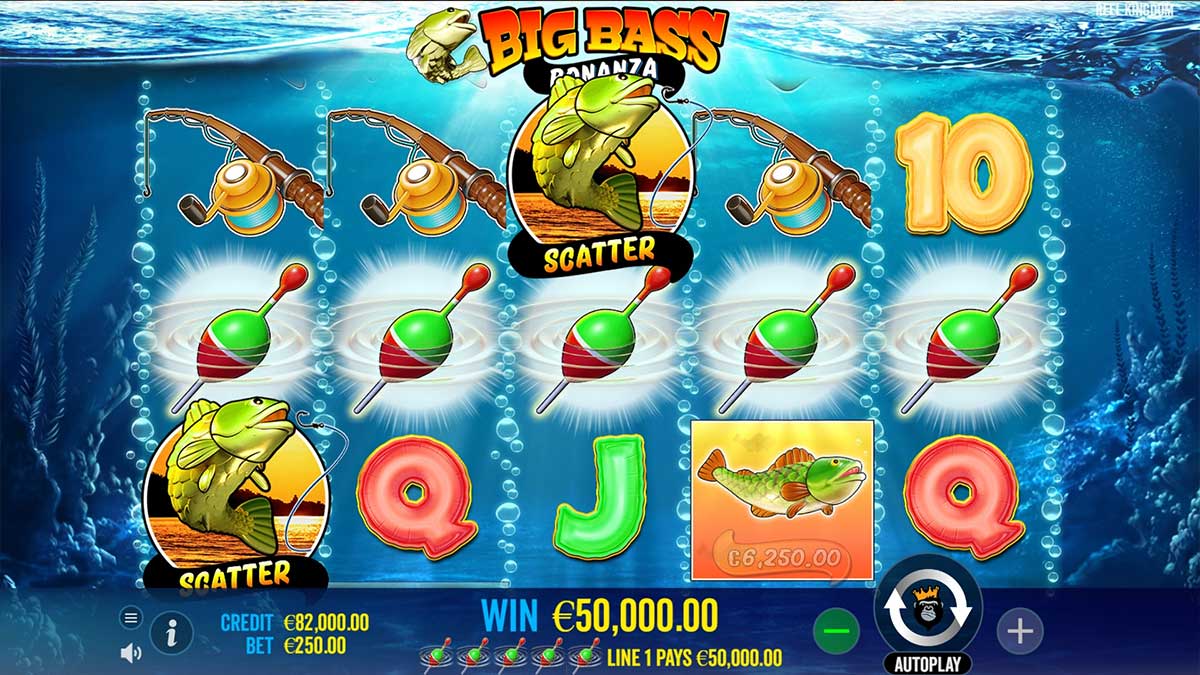 big bass bonanza screen