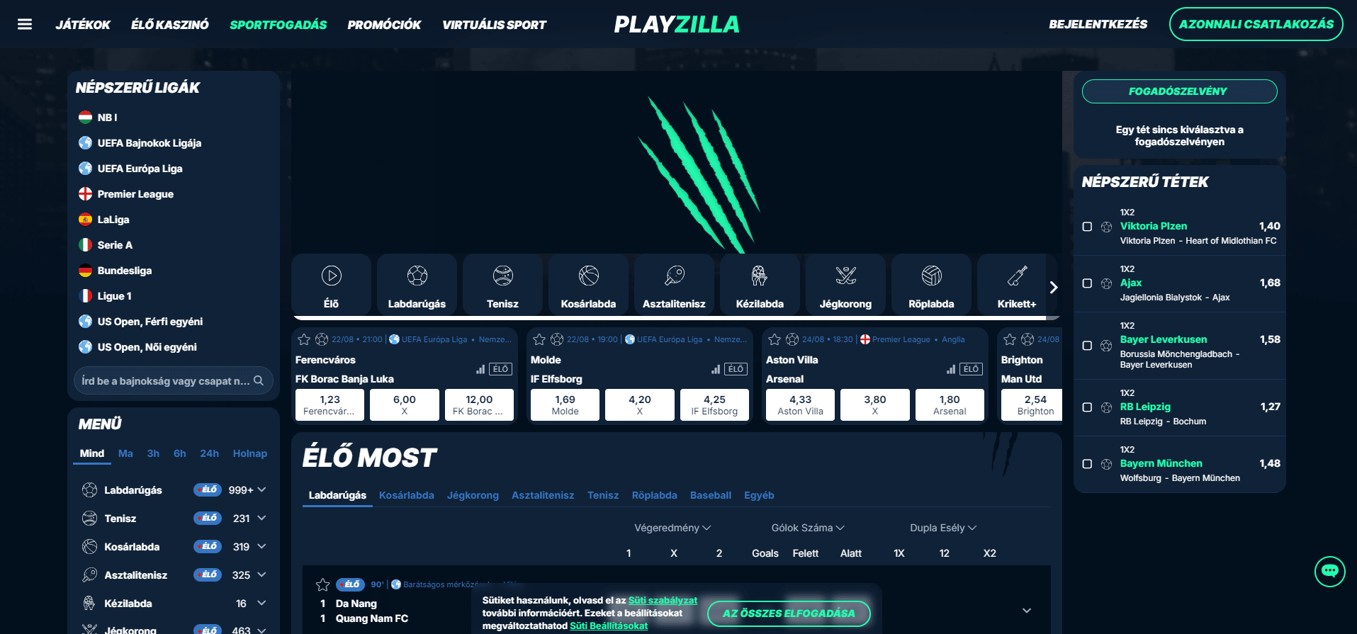 playzilla sportfogadas