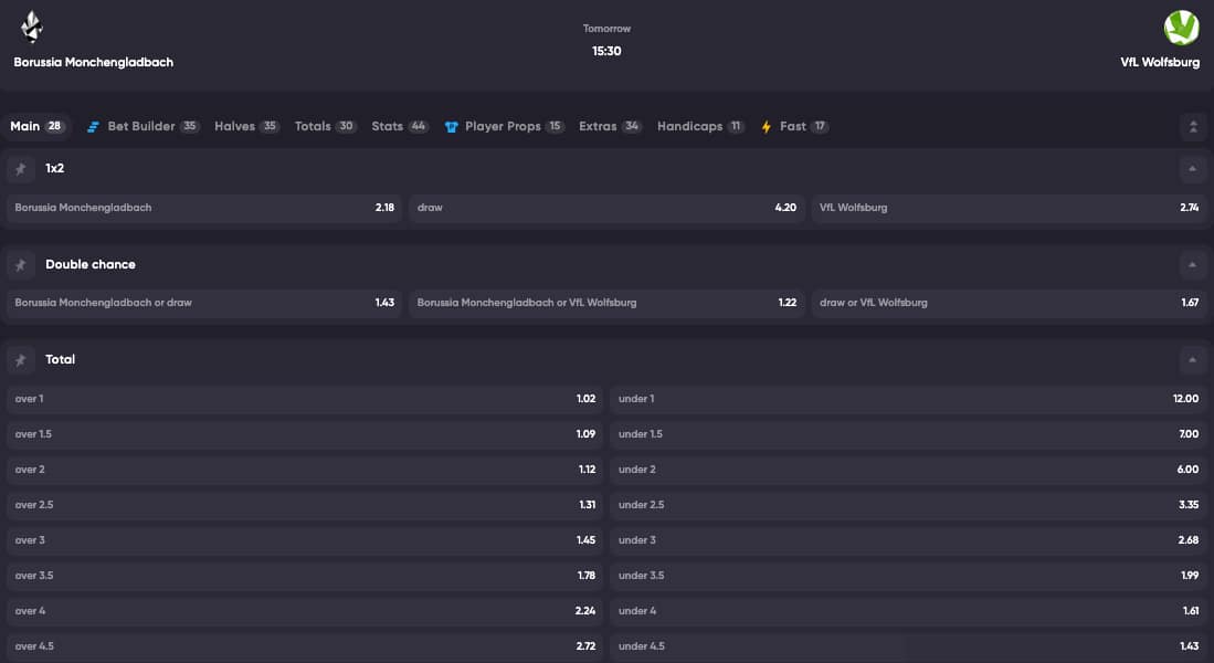 Mönchengladbach Wolfsburg Bundesliga 2025 május Instant Casino