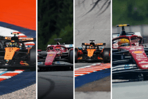 F1 Osztrák Nagydíj Norris, Leclerc, Piastri, Hamilton