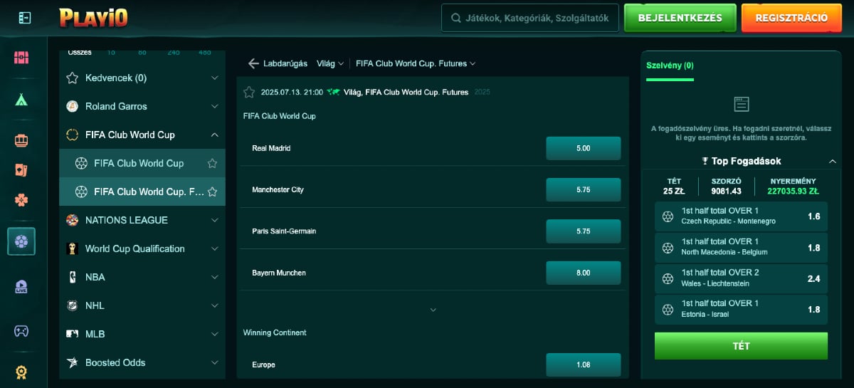 FIFA foci klub vb PlayIO