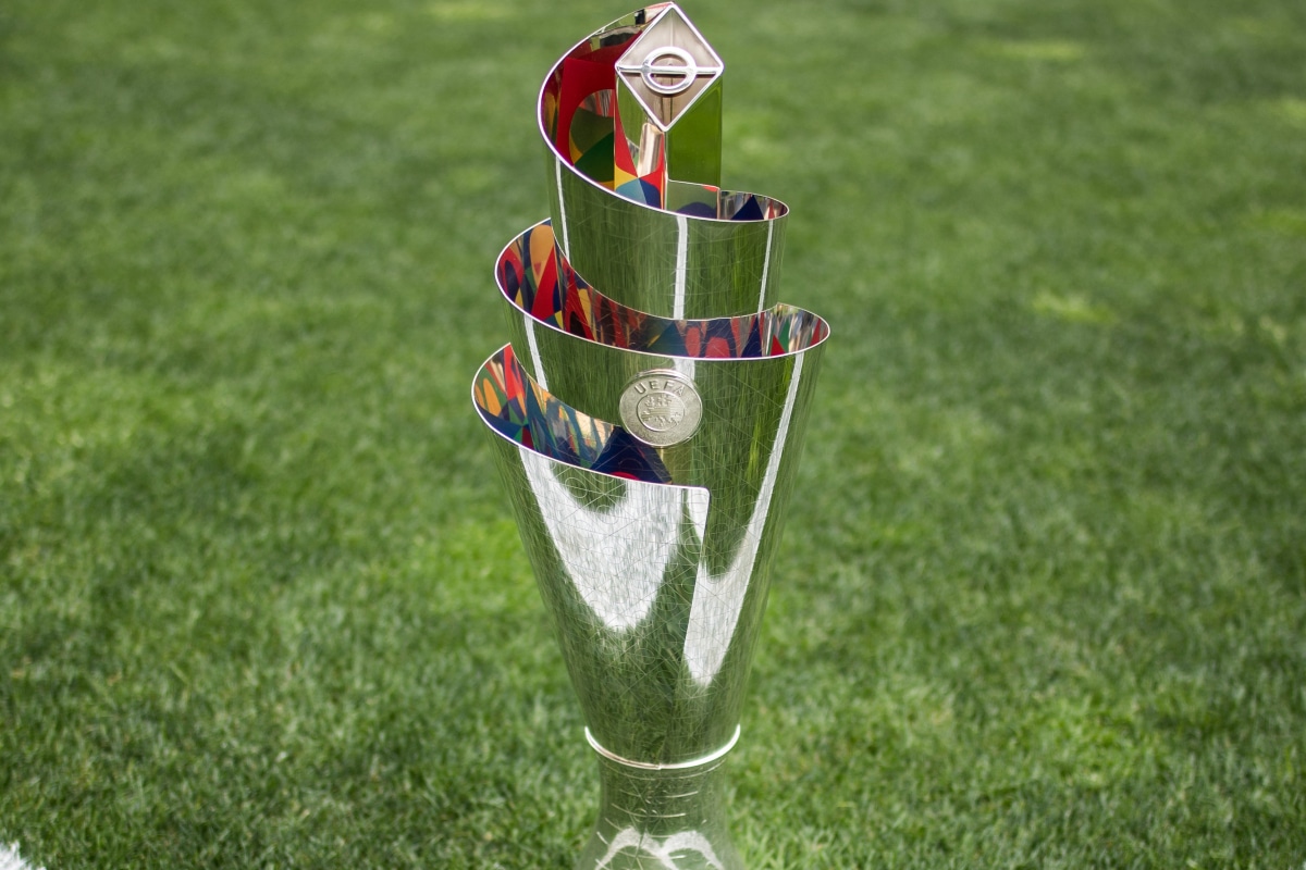 UEFA Nations League trophy official X