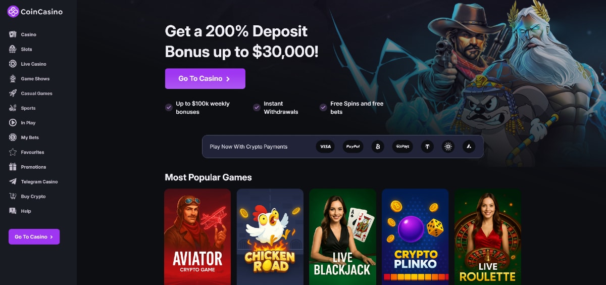 Coincasino külföldi fogadó oldalak