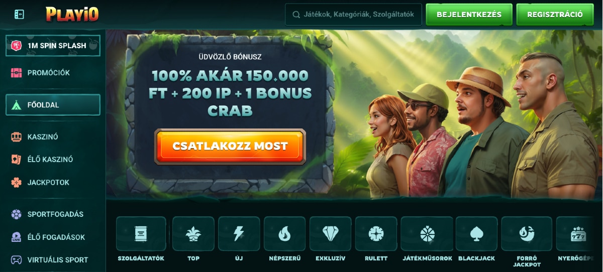 PlayIO Legjobb online nyerőgépek