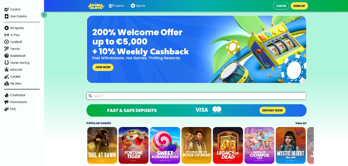 Samba Slots Külföldi fogadó oldalak