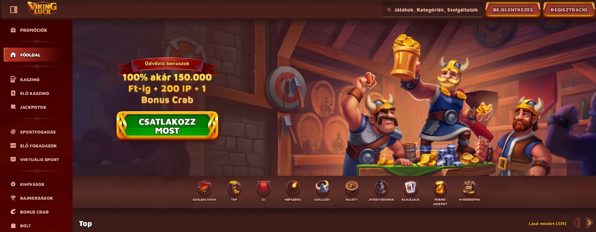 Viking Luck Külföldi fogadó oldalak