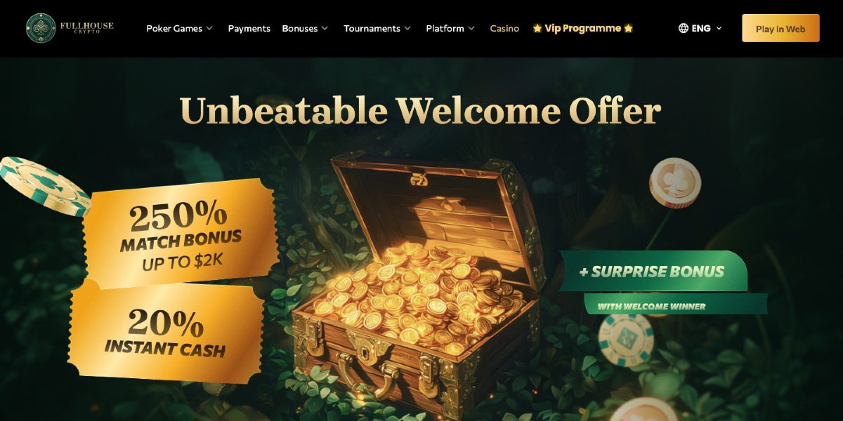 Full House Crypto online pókeroldalak