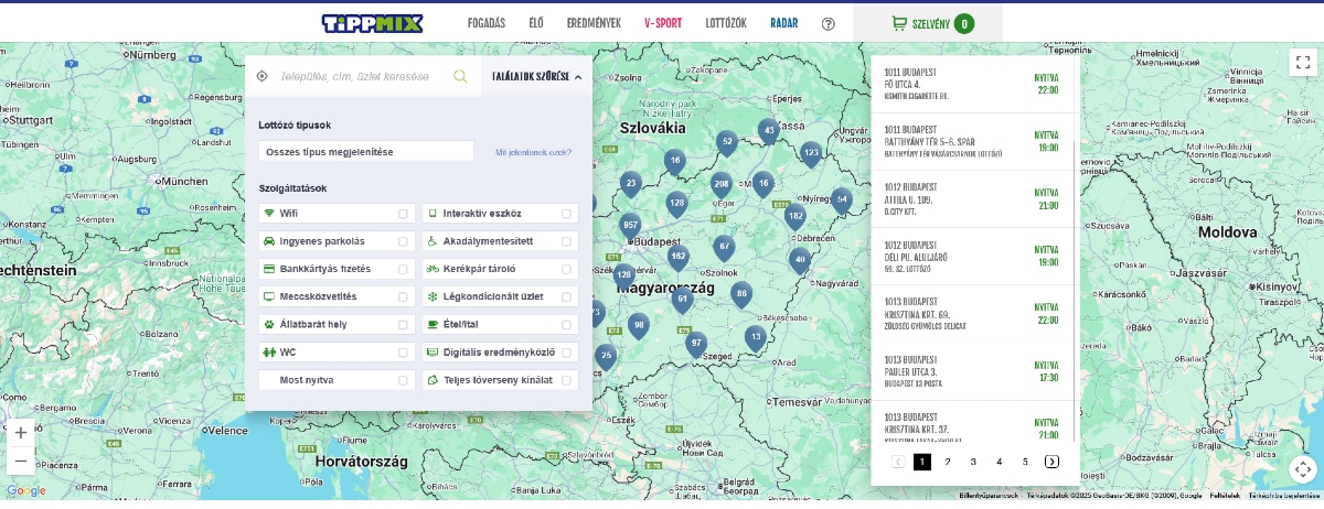 Tippmix fogadás lottózók