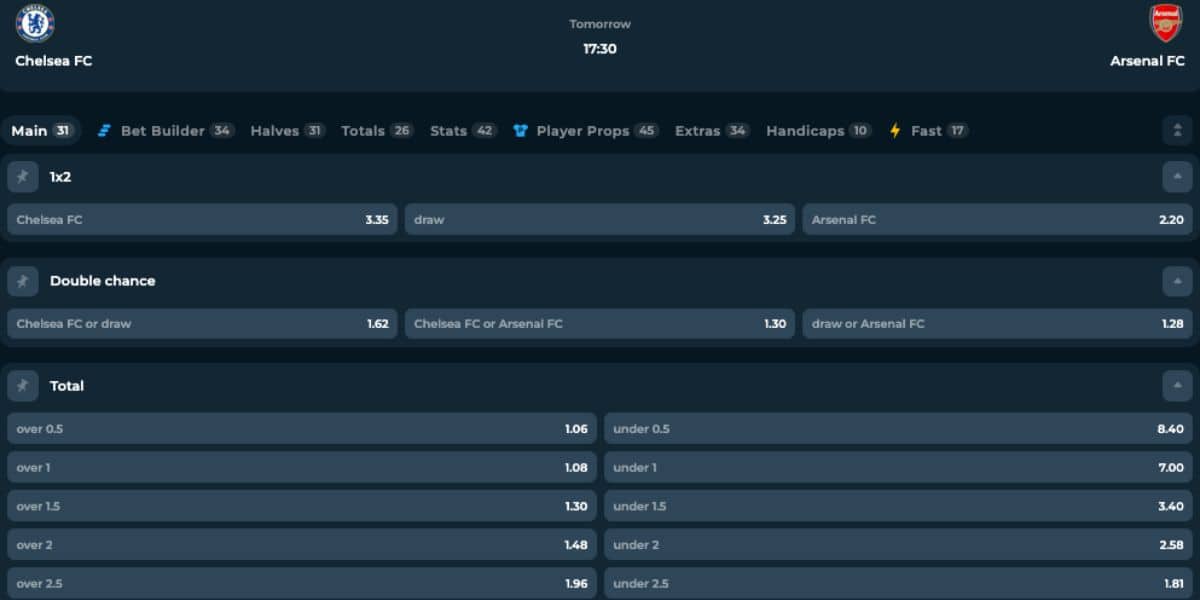 Chelsea Arsenal Mega Dice